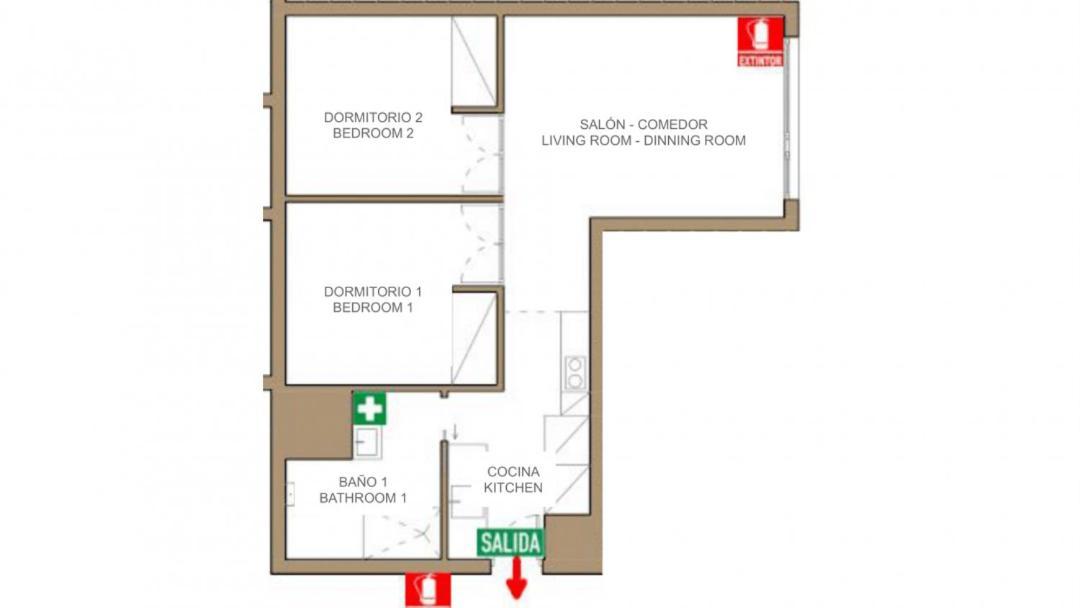 2 Bedrooms 1 Bathroom Furnished - Justicia - Executive Style - Mintystay Madrid Ngoại thất bức ảnh